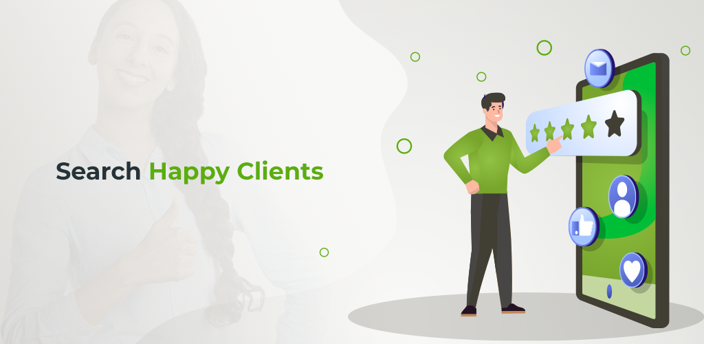 Search happy clients